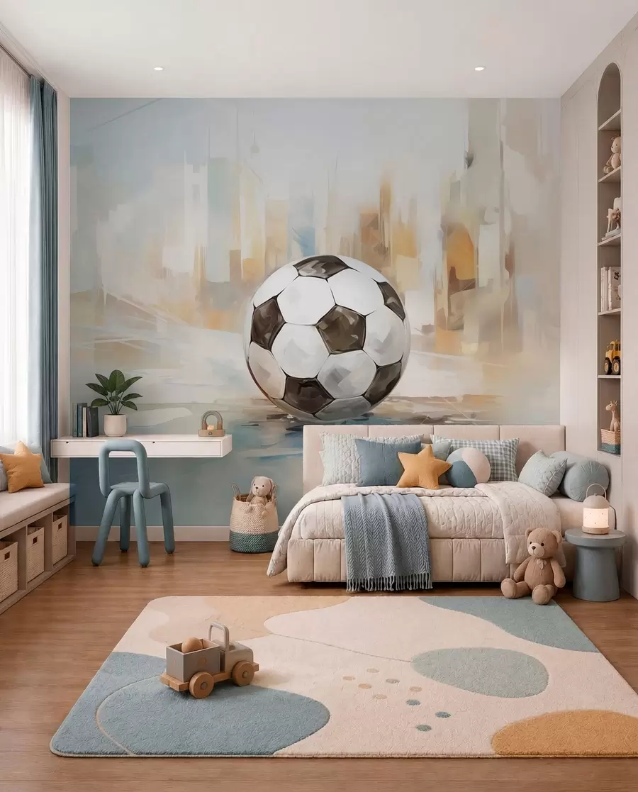 Fototapety Futbal v maľovanom svetle w05102