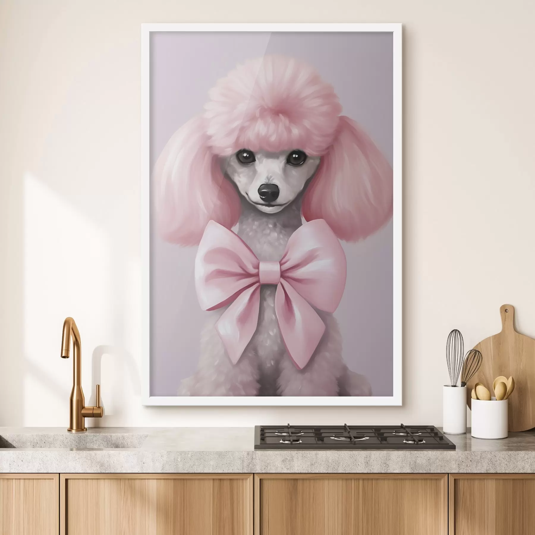 Fototapety Pudel s mašľou f47412