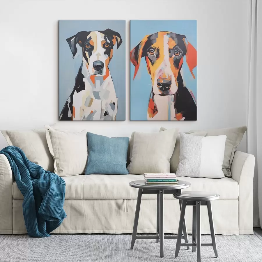 Obraz Abstraktný portrét psa m01189