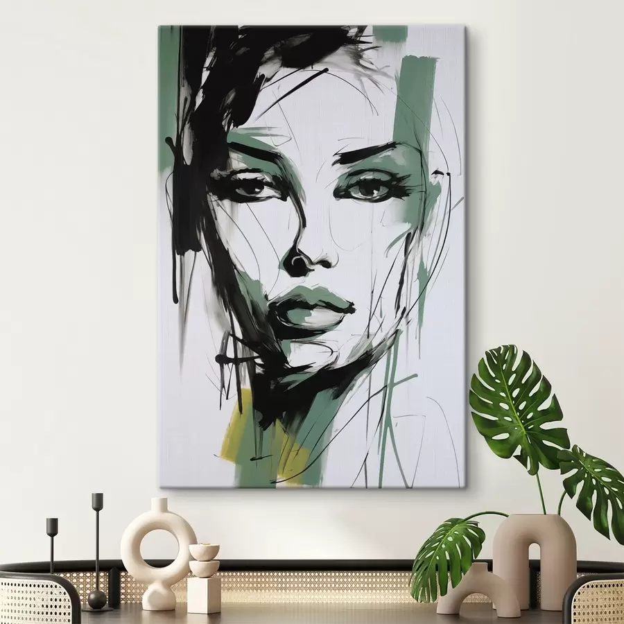Obraz Abstraktný ženský portrét s47499