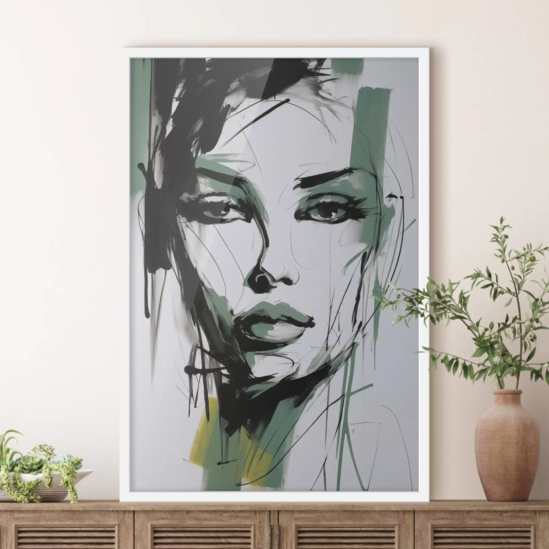 Fototapety Abstraktný ženský portrét f47499