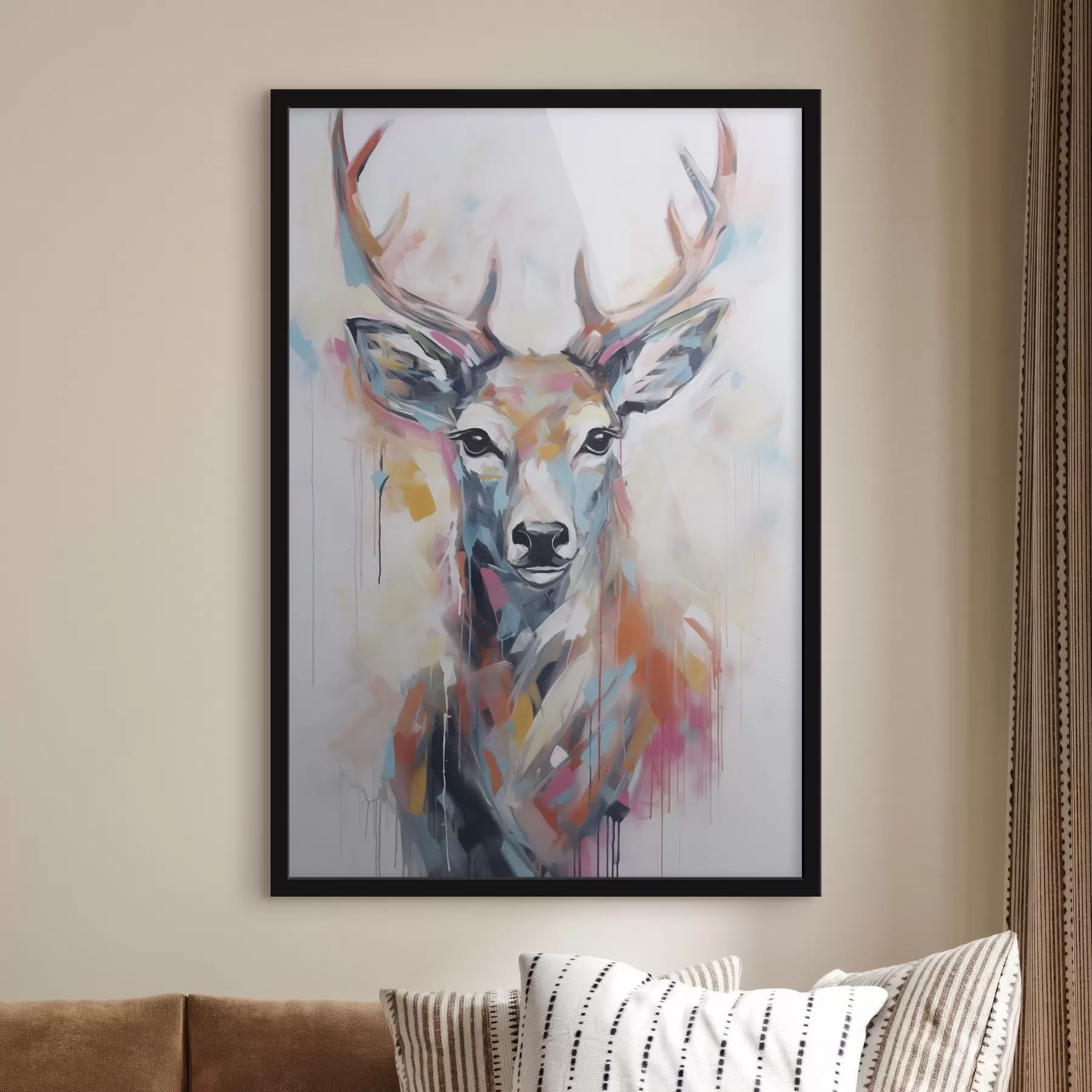 Fototapety Maľba imitácie jelena f47503