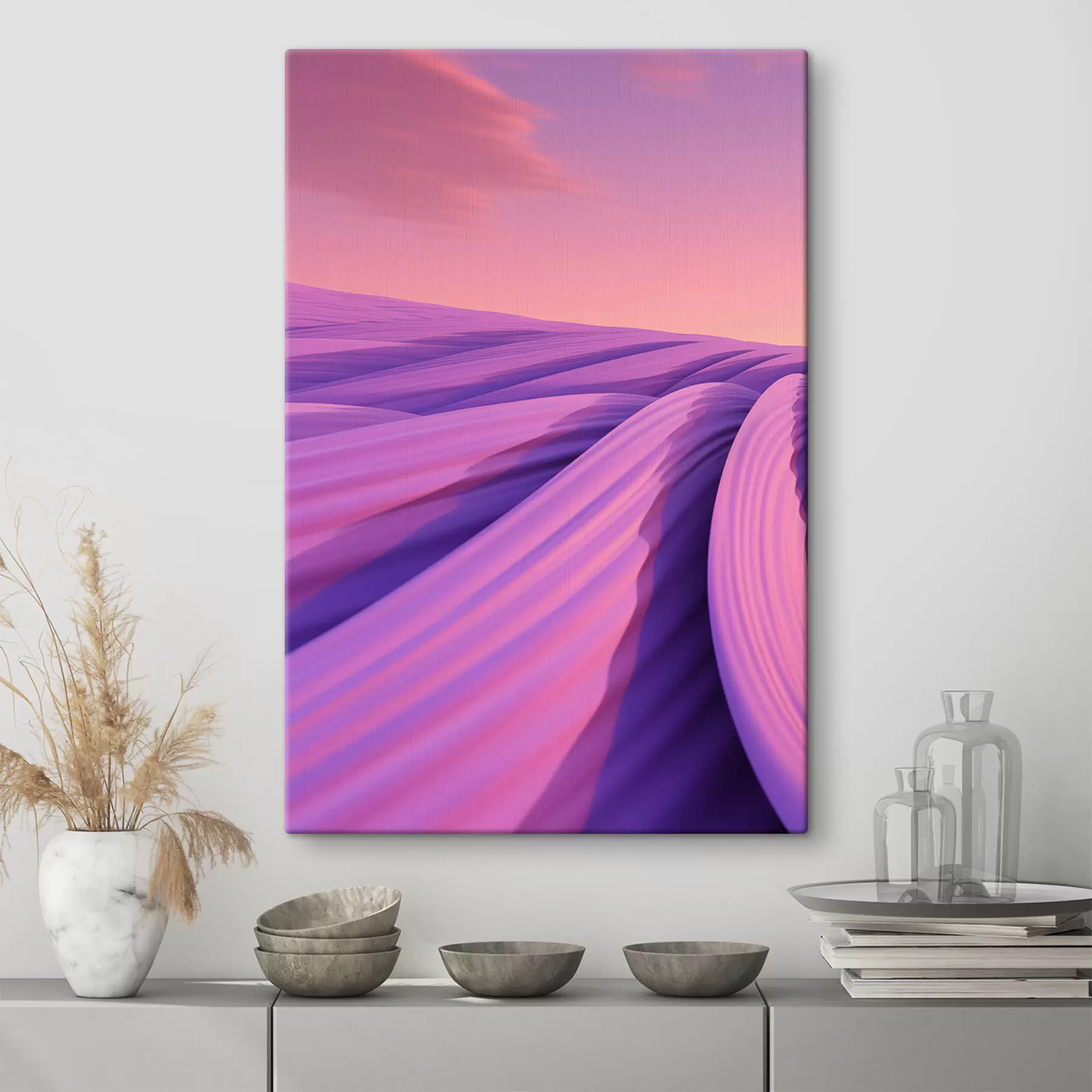 Obraz Abstraktné levanduľové pole s47110