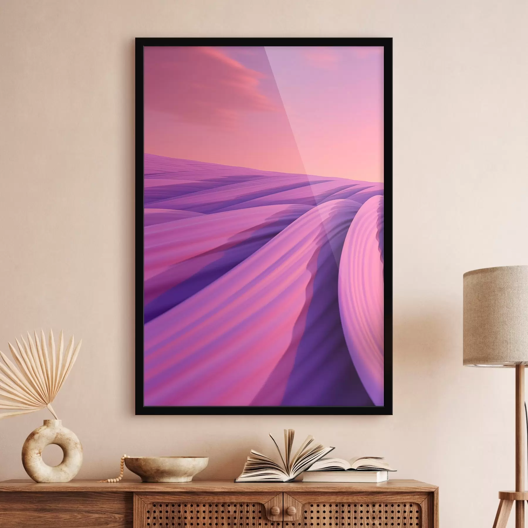 Fototapety Abstraktné levanduľové pole f47110