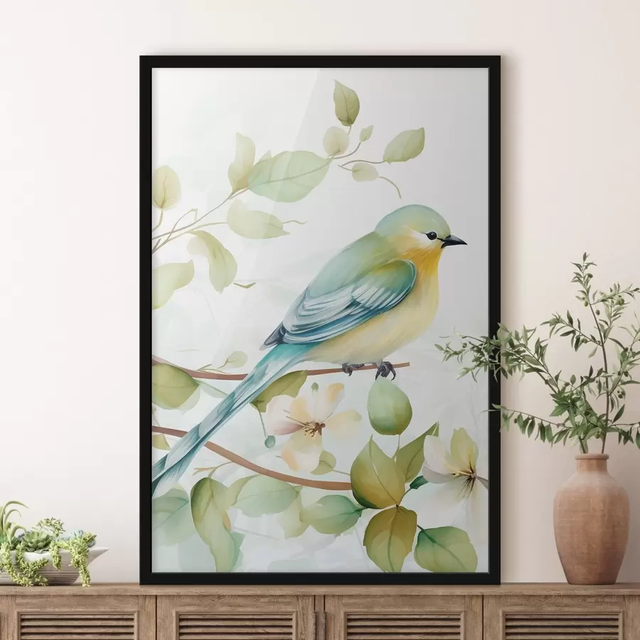 Fototapety Sýkorka na konári f46891