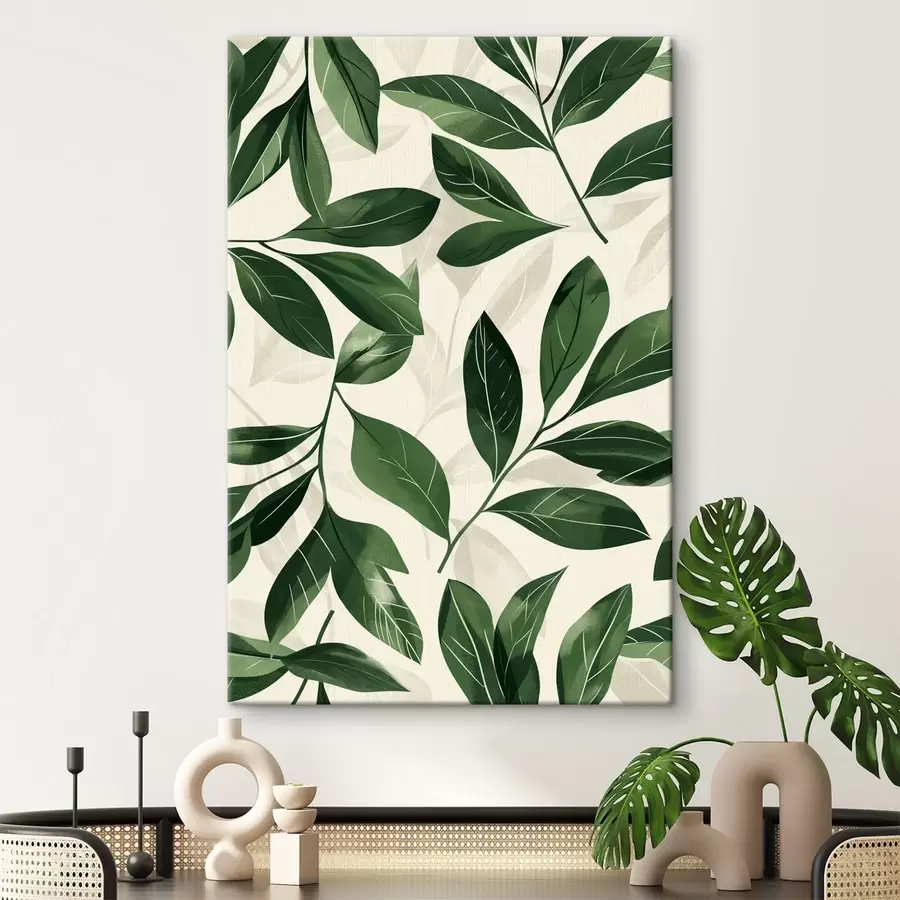 Obraz Babok a palmové listy s47457