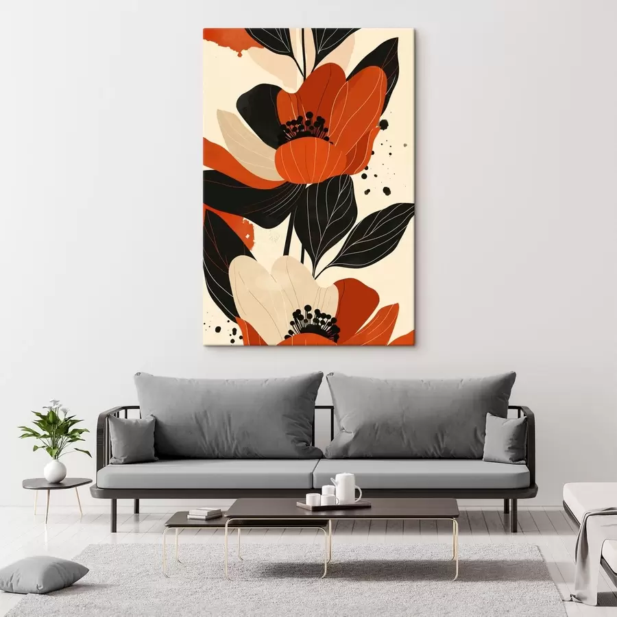 Obraz Veľké farebné kvety s47468