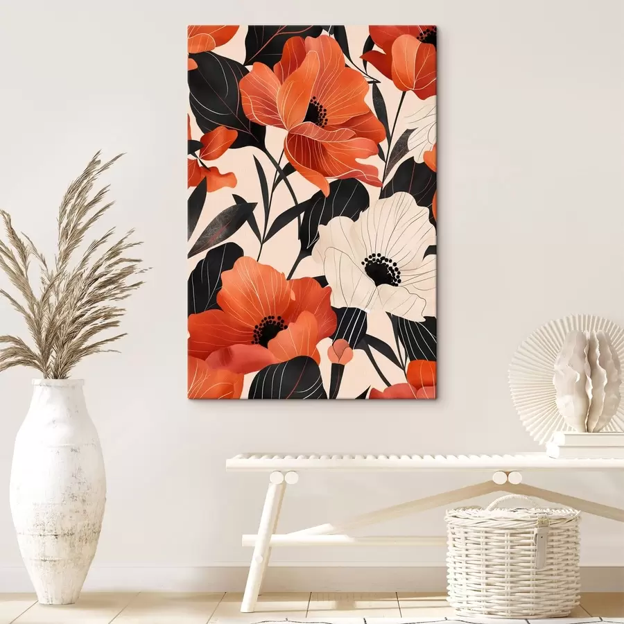 Obraz Veľké farebné kvety s47469