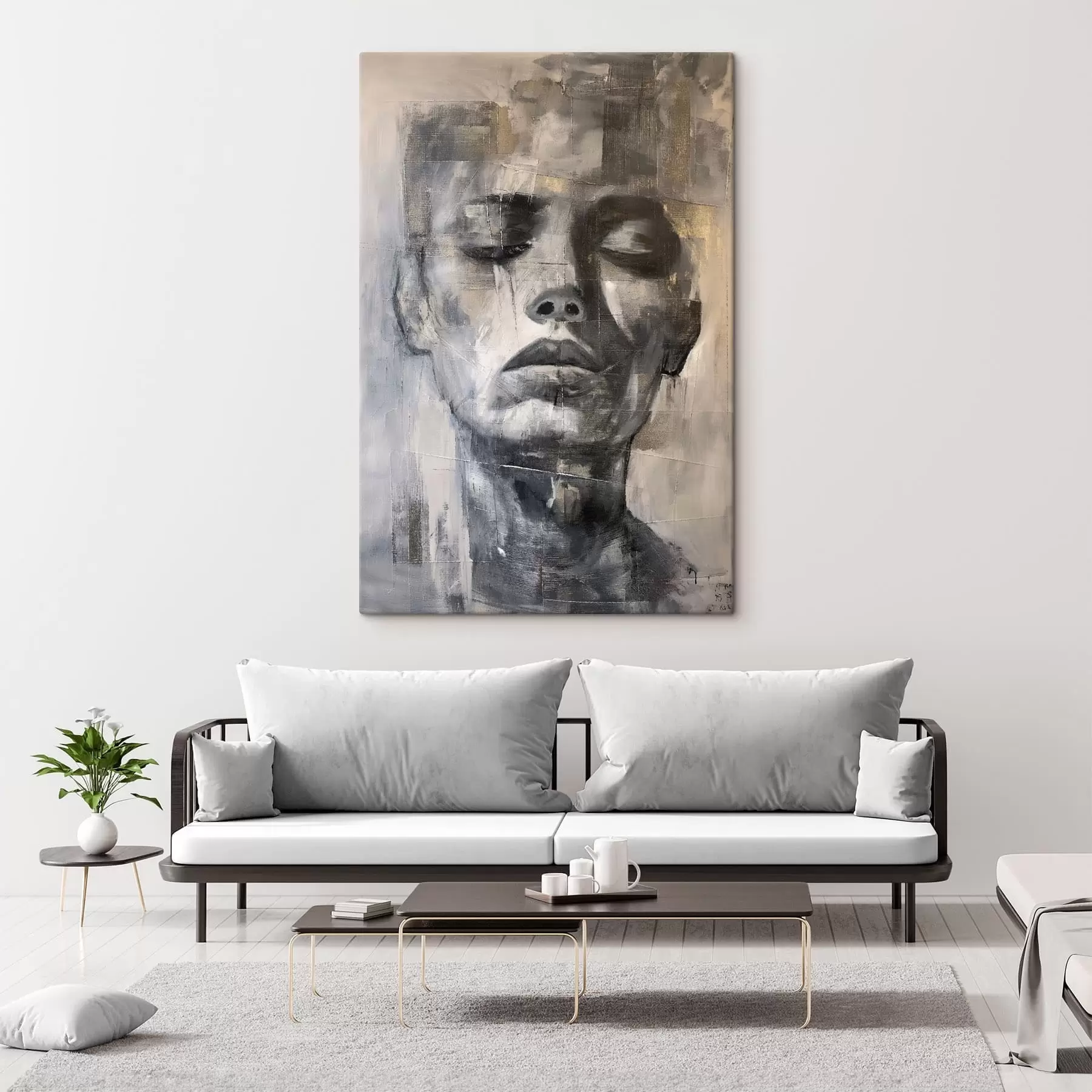 Obraz Textúrovaný portrét s47482