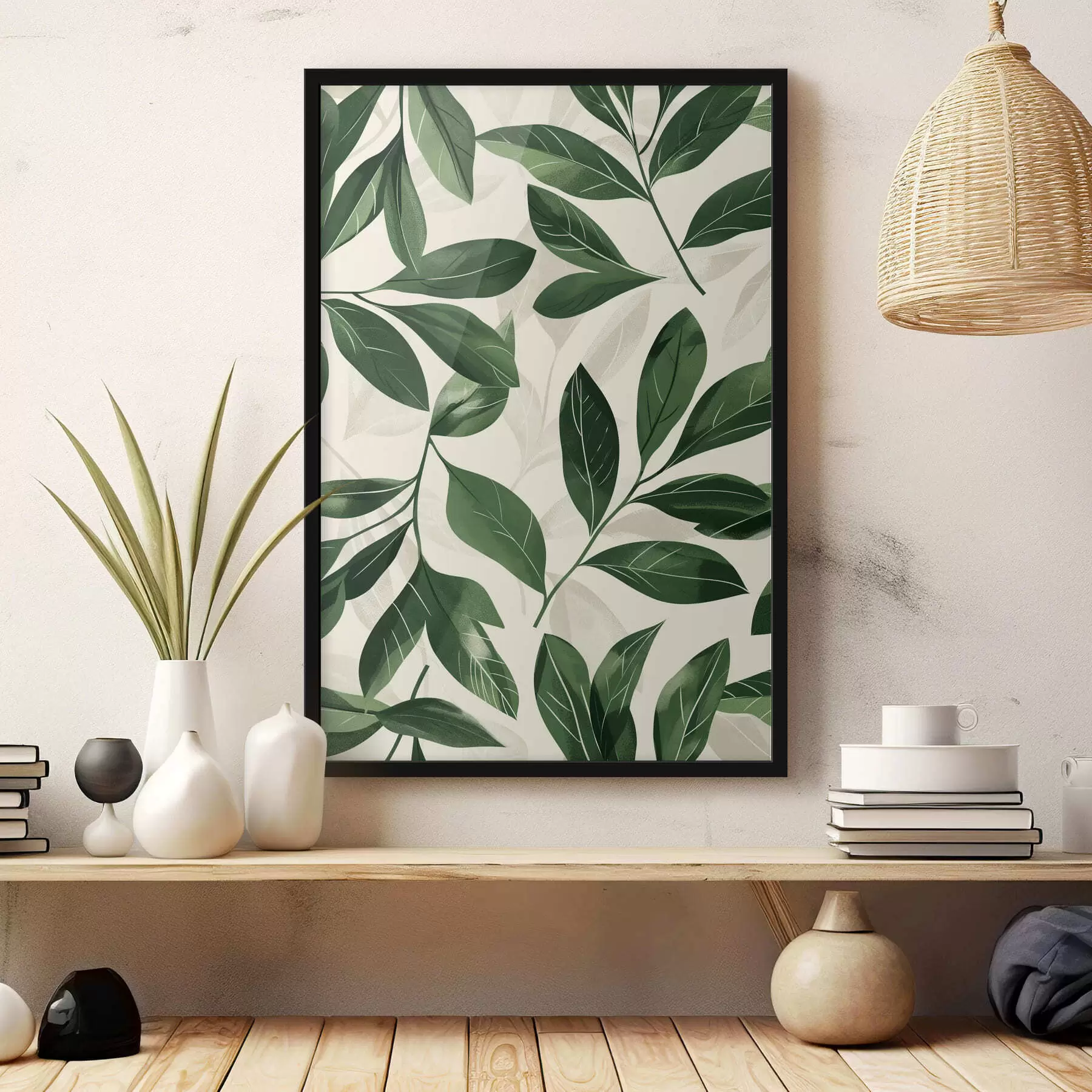 Fototapety Babok a palmové listy f47457