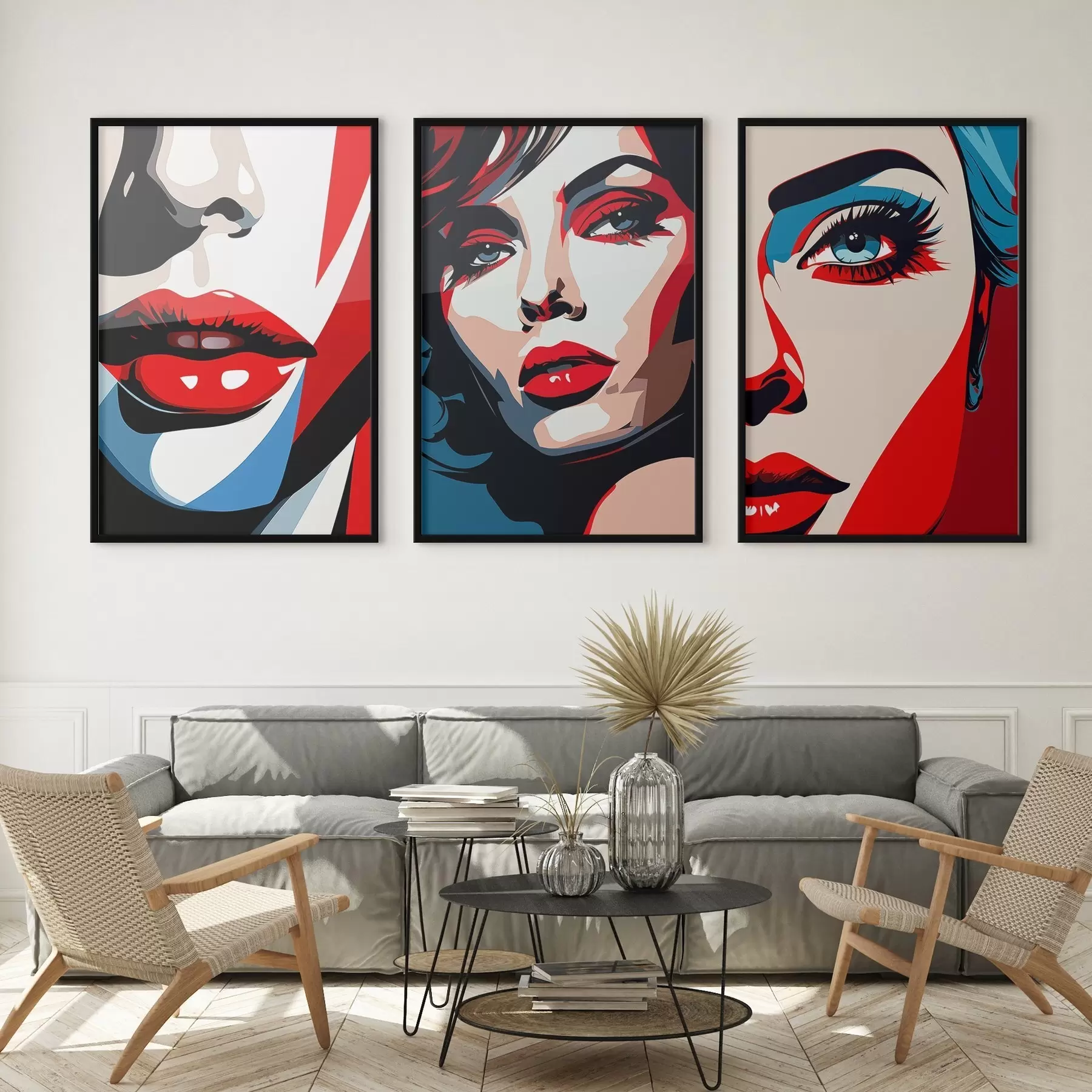 Fototapety Farebné tváre d00558