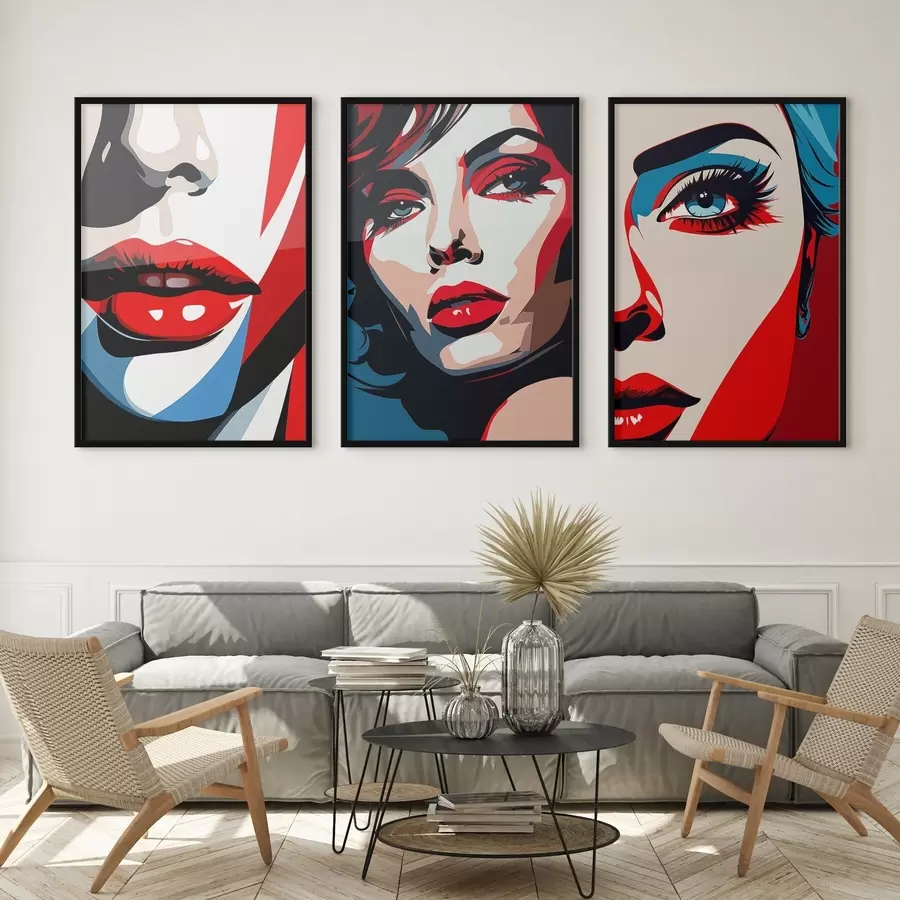 Fototapety Farebné tváre d00558