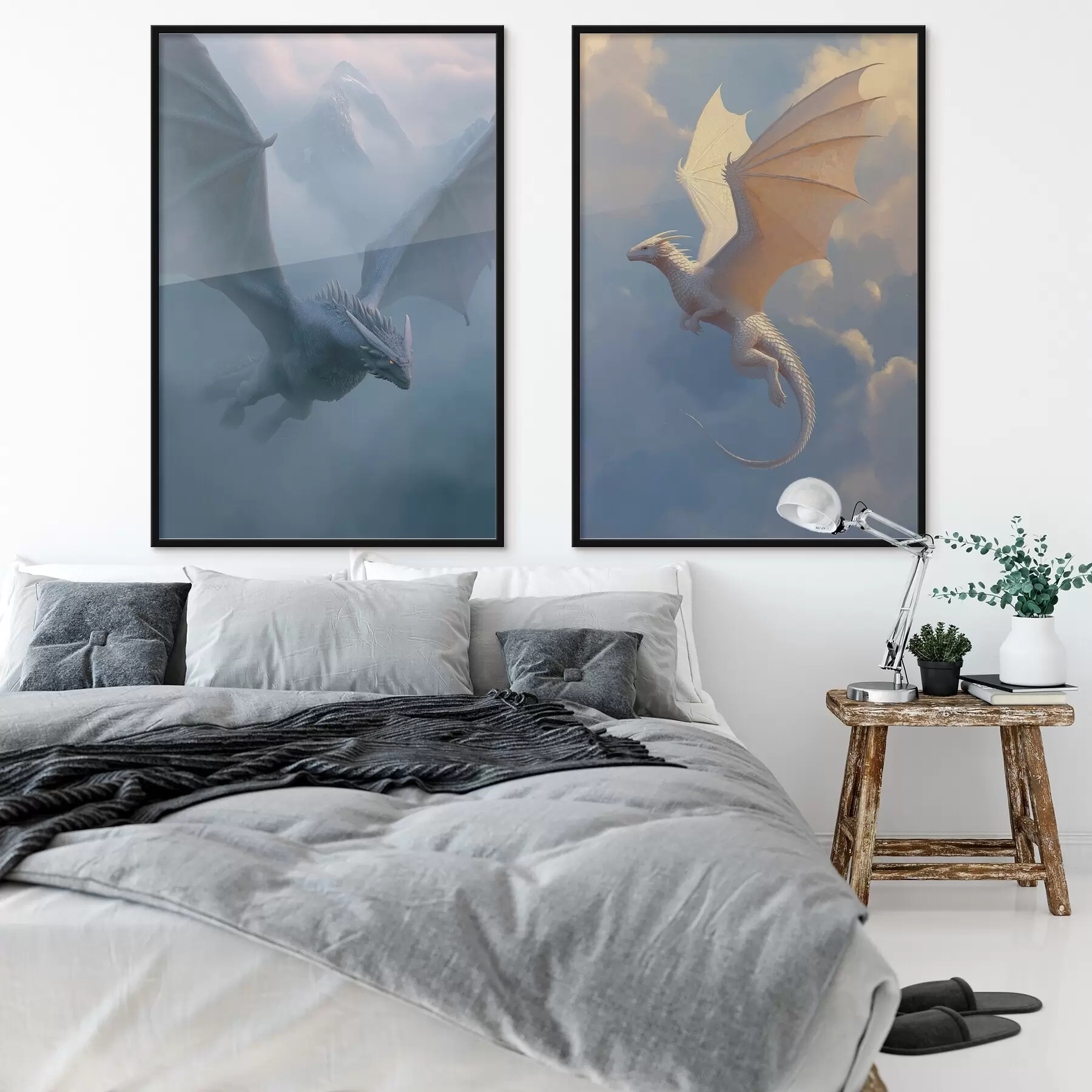 Fototapety Draci na oblohe d00600