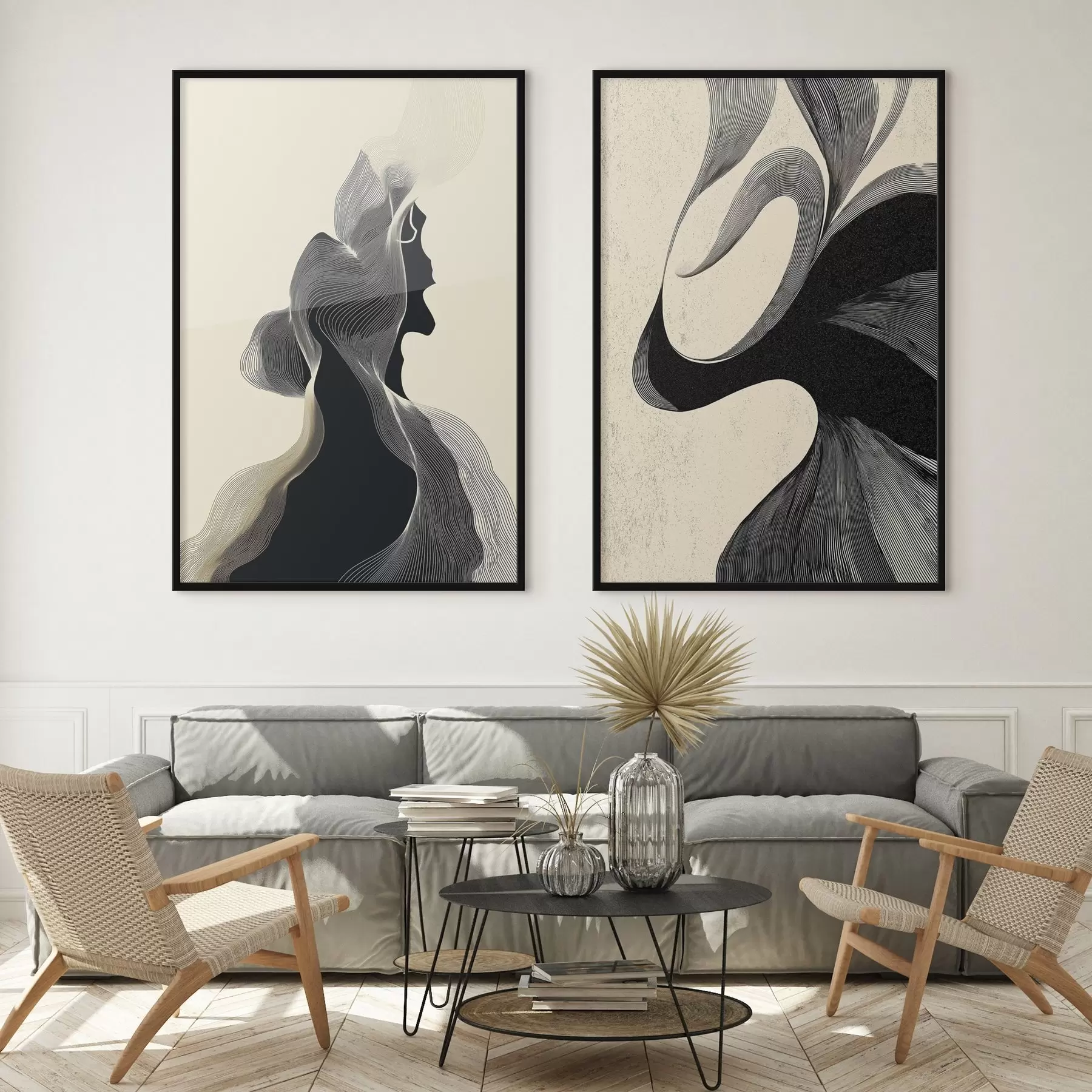 Fototapety Abstraktný zvlnený reliéf s hladkými krivkami d00601