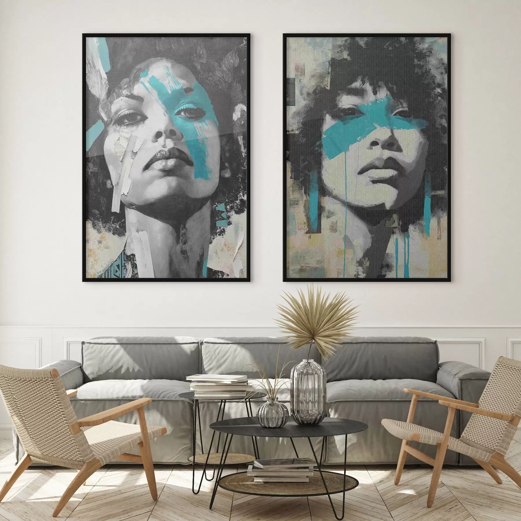 Fototapety Abstraktná ženská tvár d00602