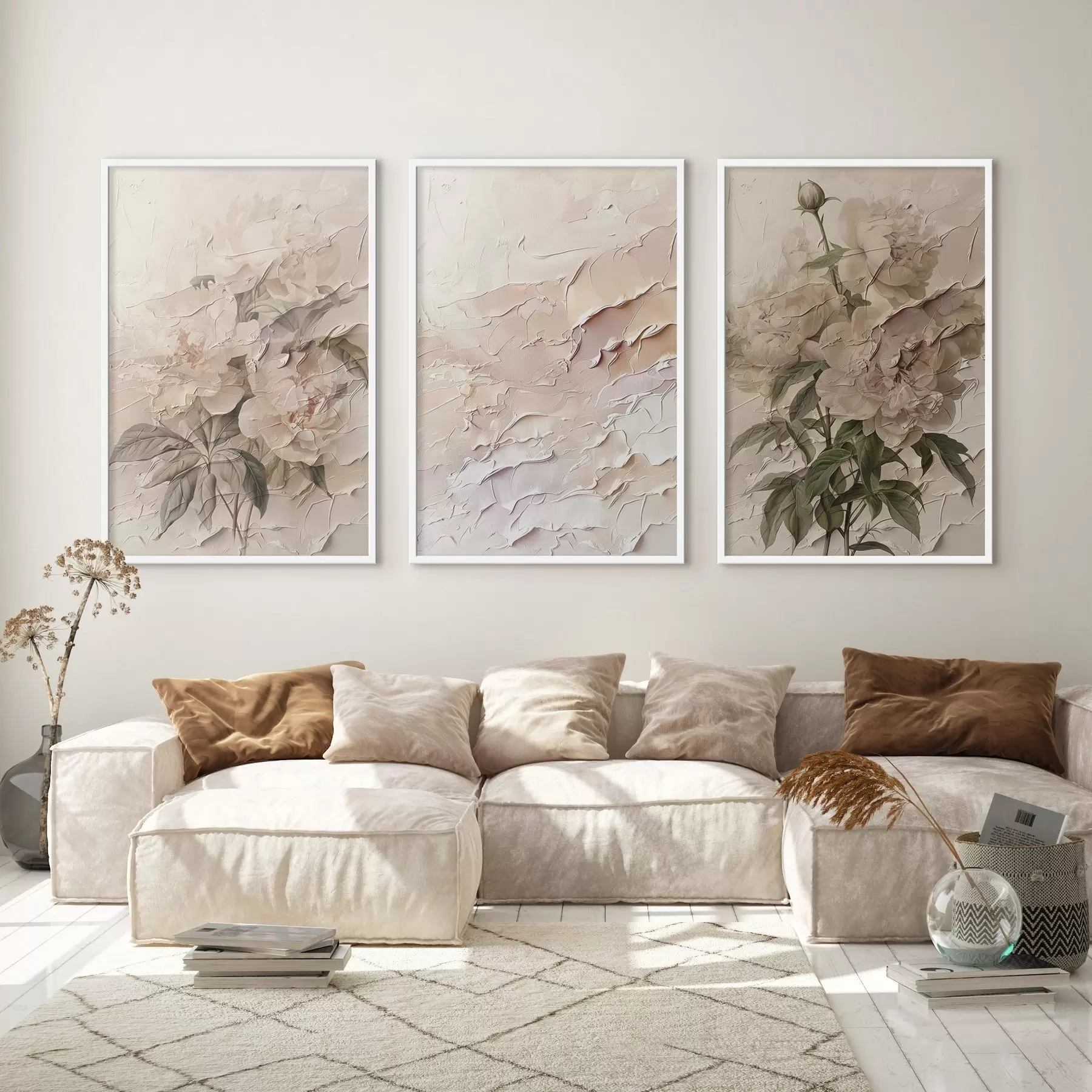 Fototapety Kytica pivoniek a efekt ťahu farby d00616