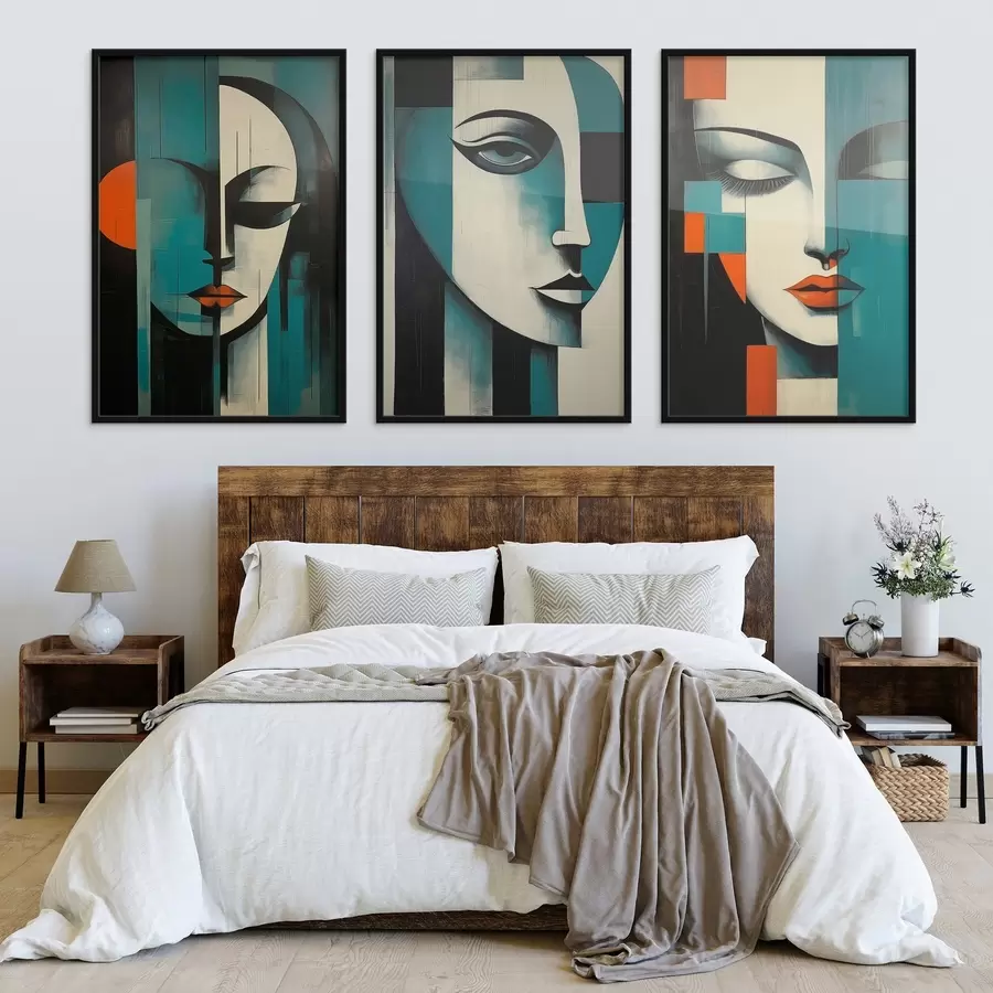 Fototapety Abstraktné ženské portréty d00621