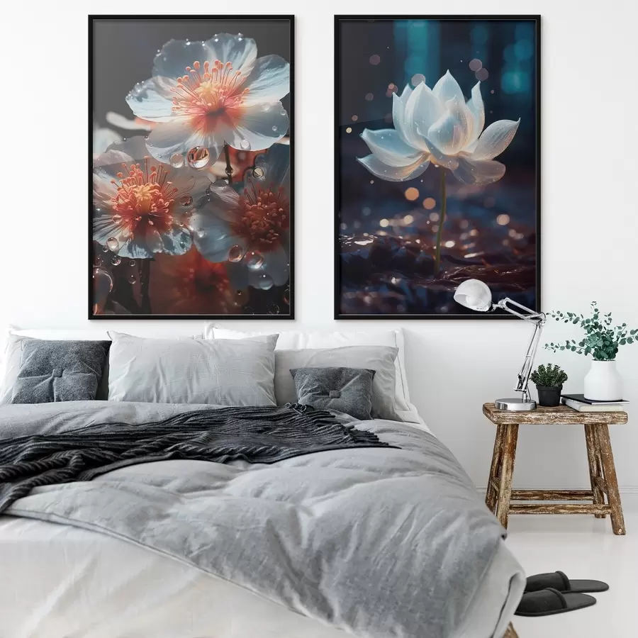 Fototapety Vodné kvety: kompozícia s lotosmi d00641