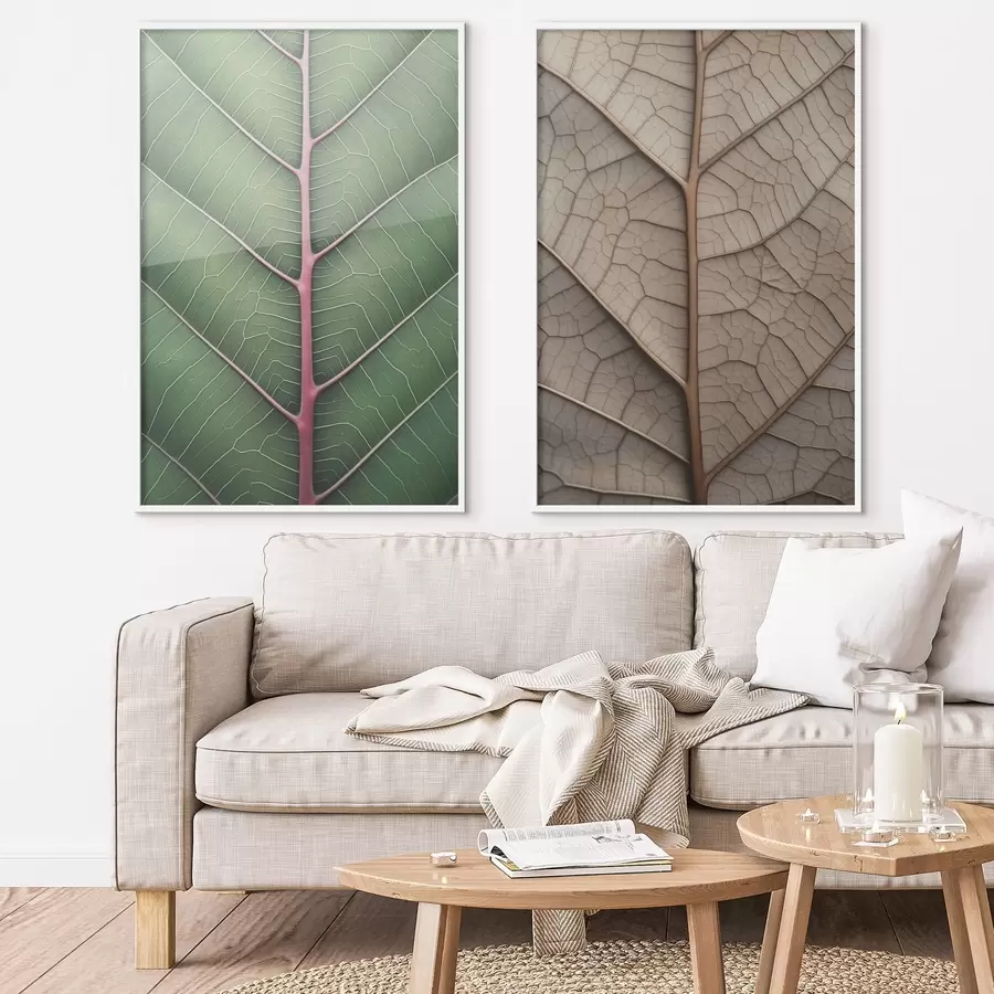 Fototapety Žilkovaný list d00663