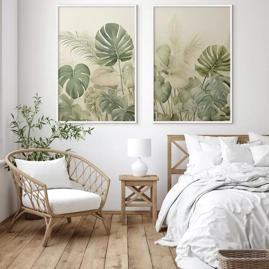 Fototapety Rôzne tropické listy d00669