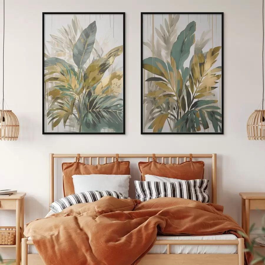 Fototapety Abstraktné tropické listy d00671