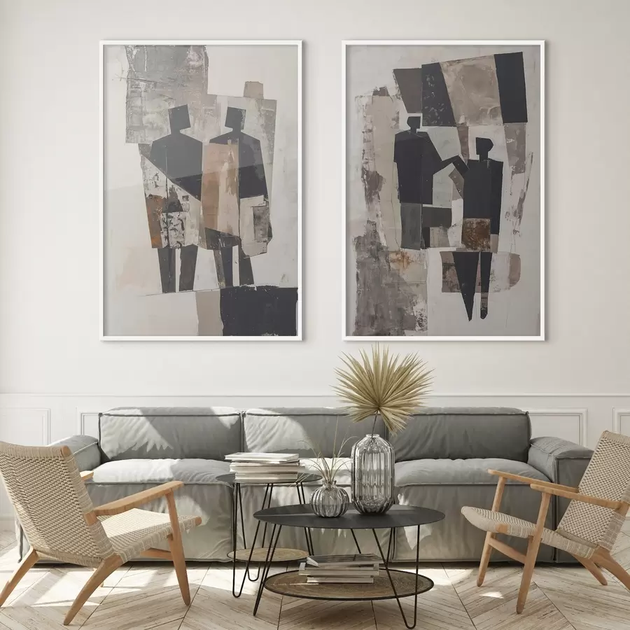 Fototapety Abstrakcia so siluetami d00716