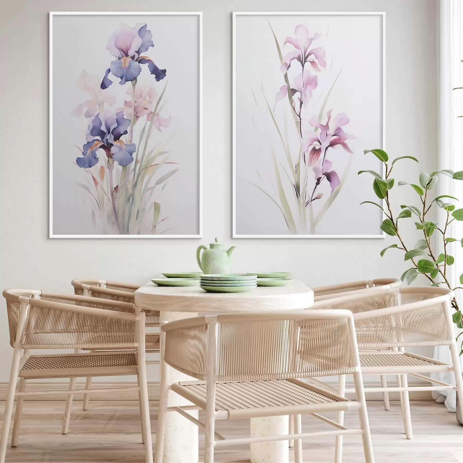 Fototapety Irisy imitácia akvarelu d00724