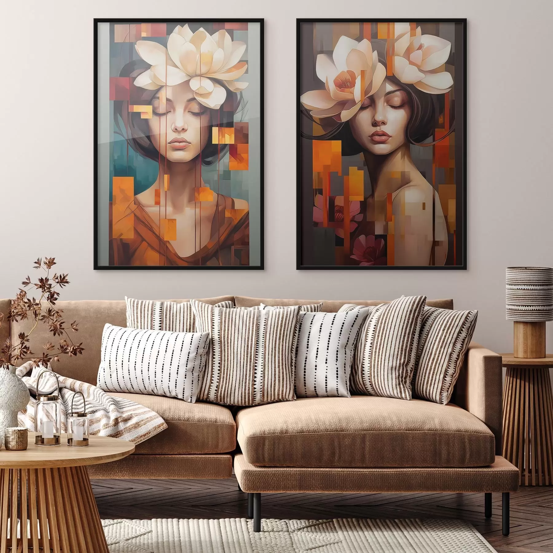 Fototapety Žena s kvetmi d00734