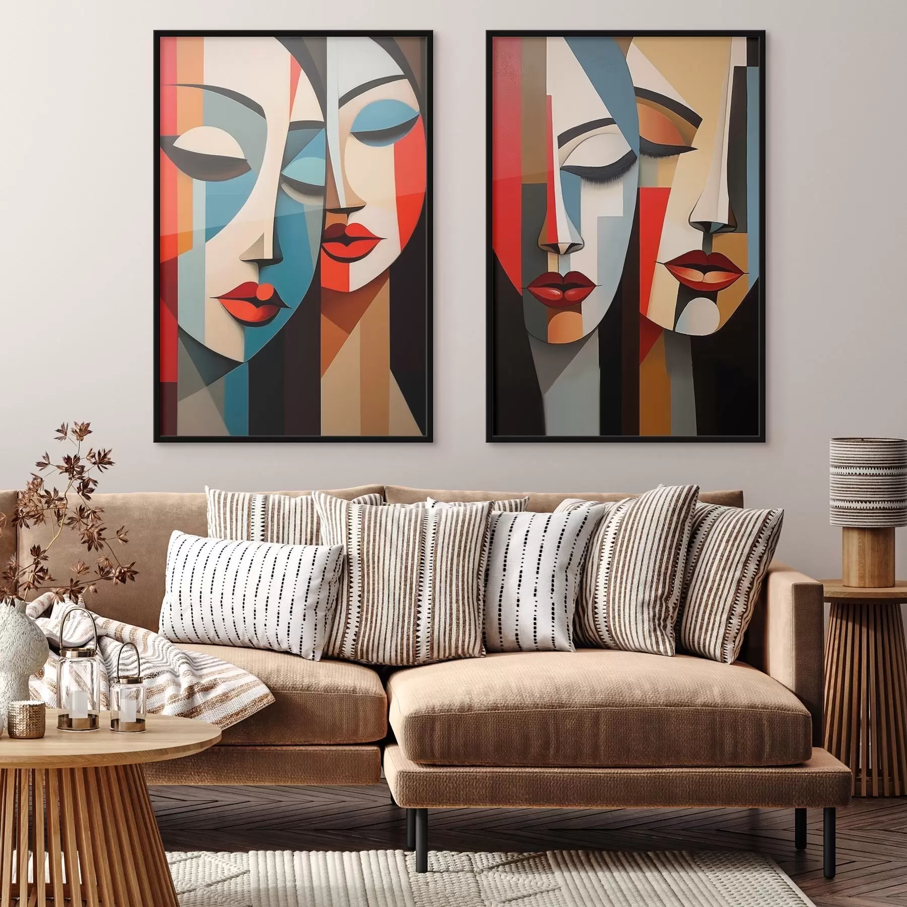 Fototapety Kubistické ženské portréty d00775