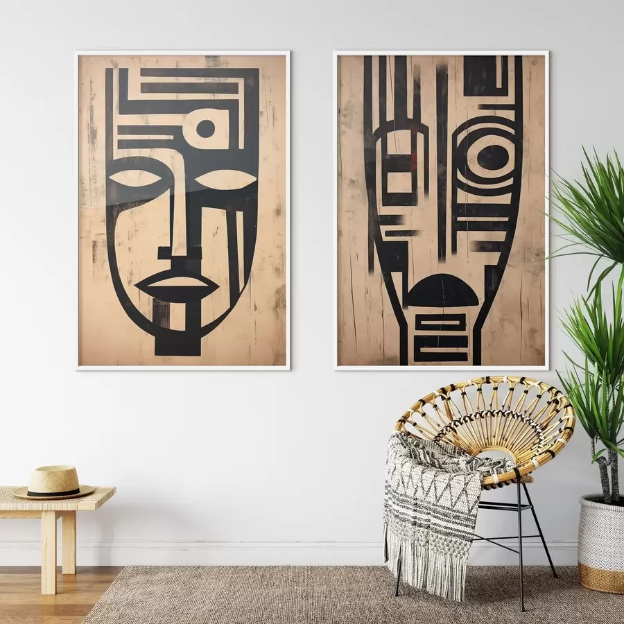 Fototapety Abstraktné masky d00776