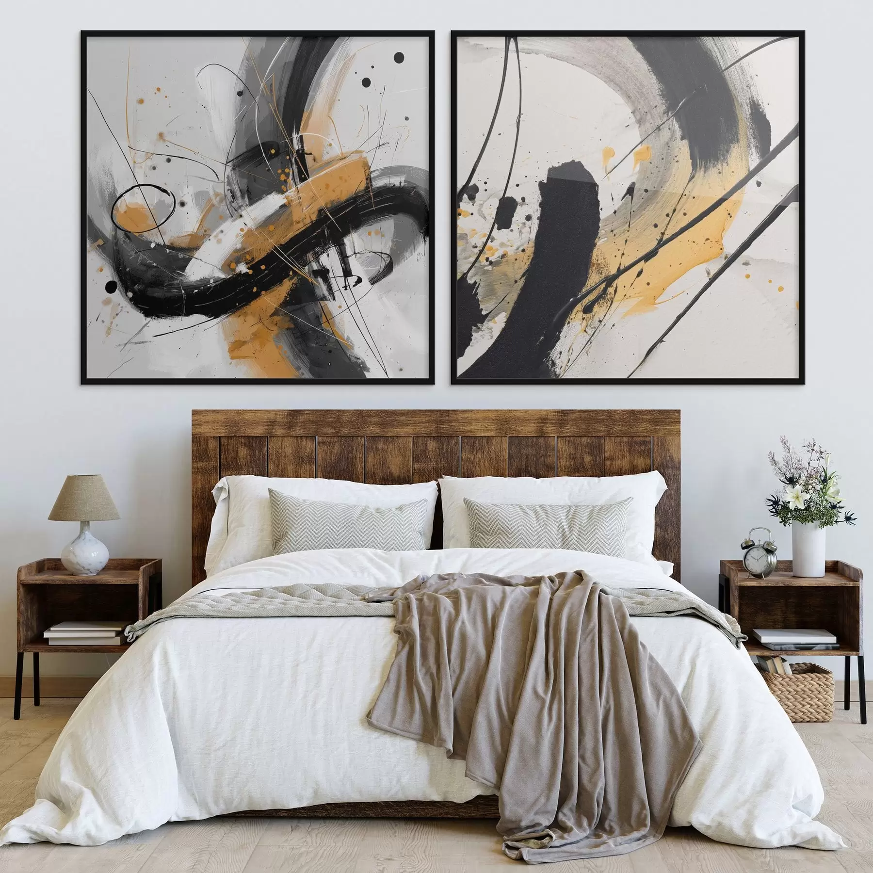 Fototapety Vyjadrenie v žltých a čiernych odtieňoch d00739