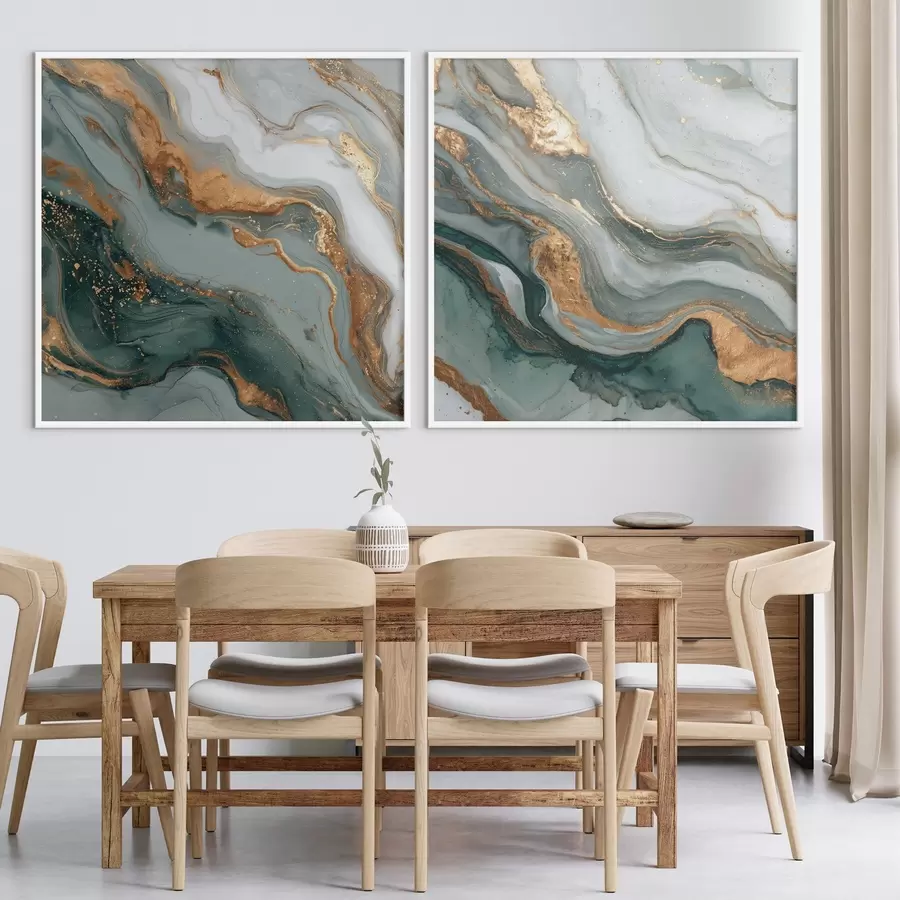 Fototapety Mramorová textúra v šedo-tyrkysových odtieňoch d00744