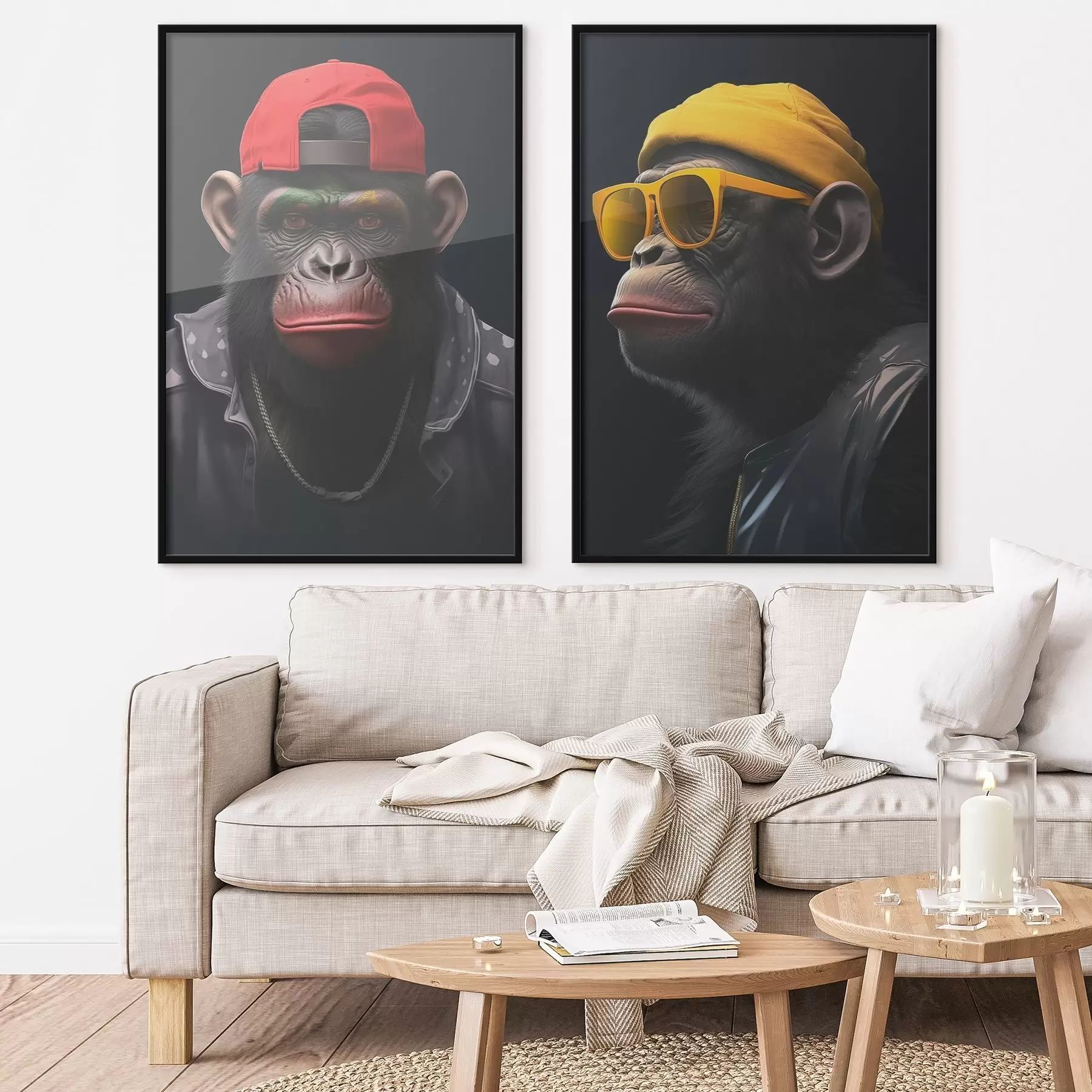 Fototapety Harmónia, tri tváre, jasné farby d00452