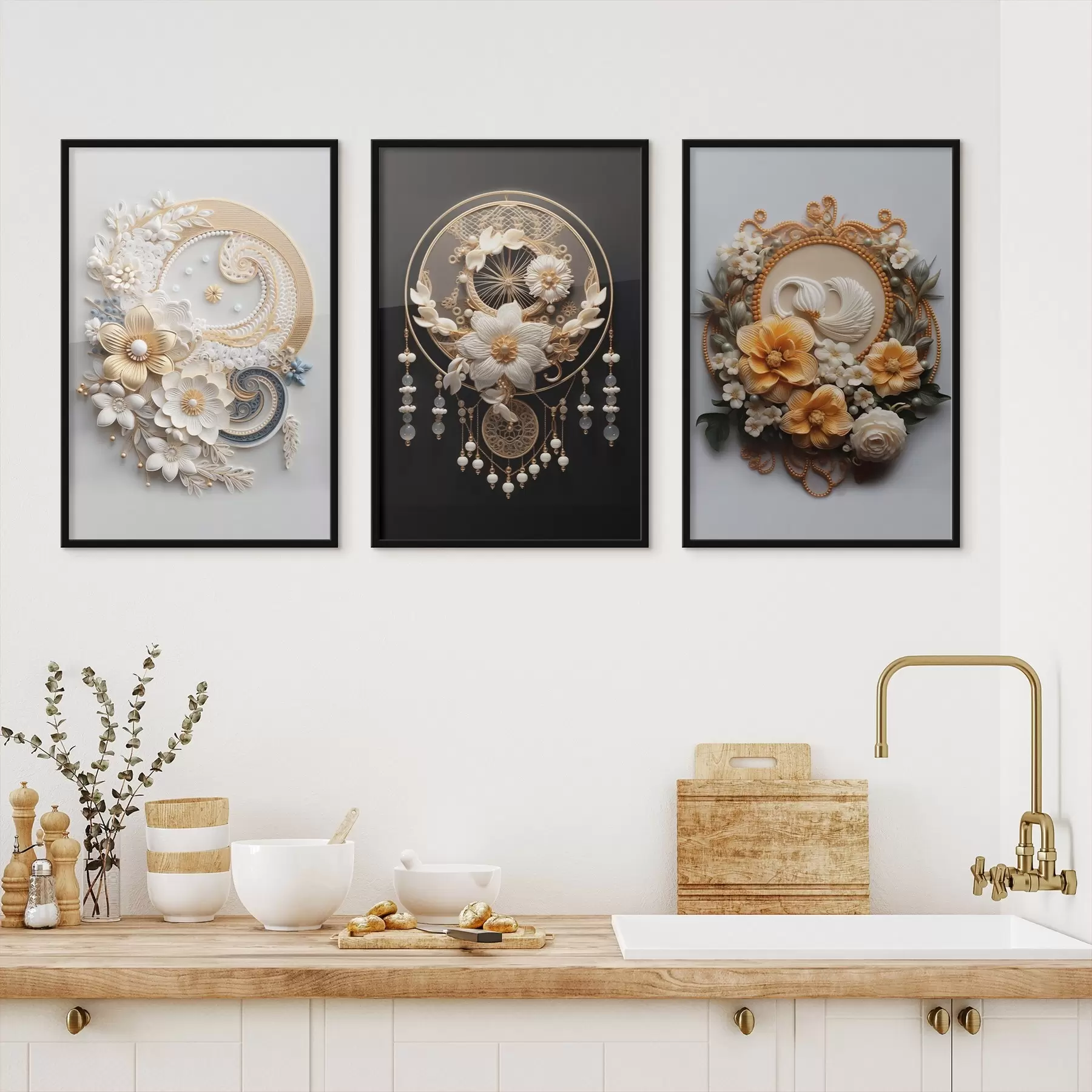 Fototapety Abstraktné kompozície kvetov d00561