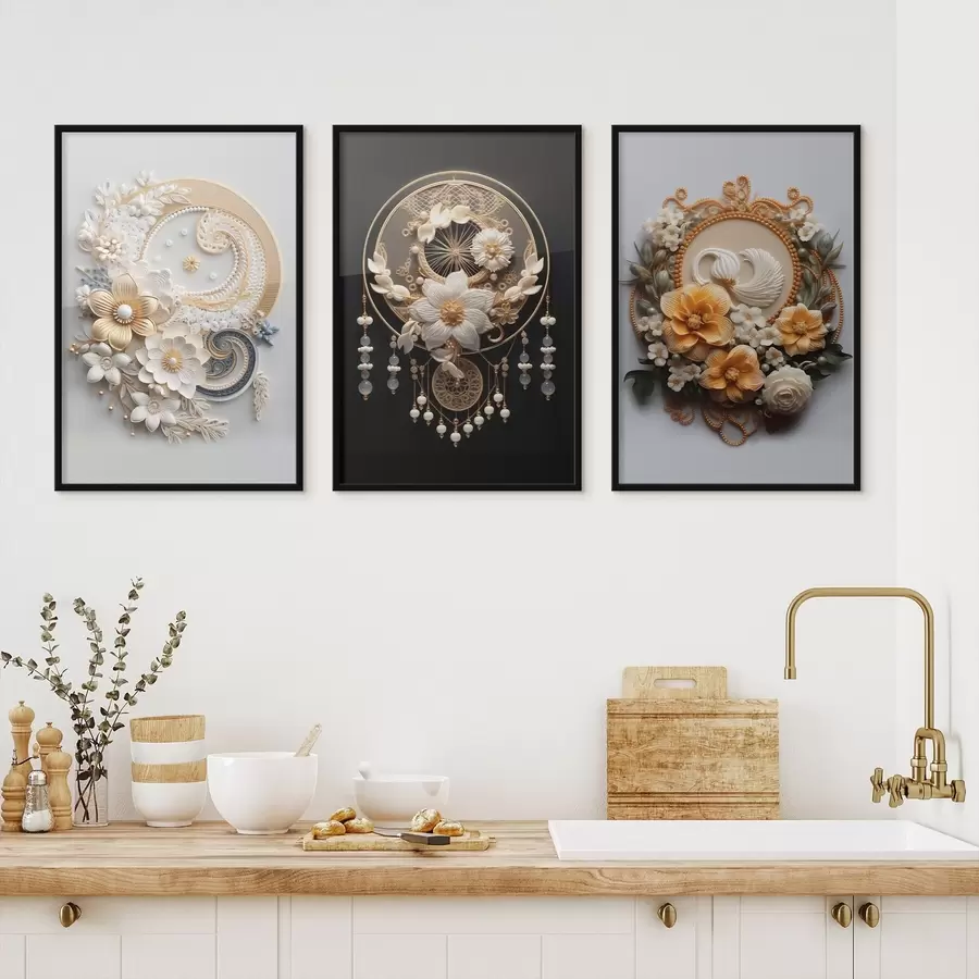 Fototapety Abstraktné kompozície kvetov d00561