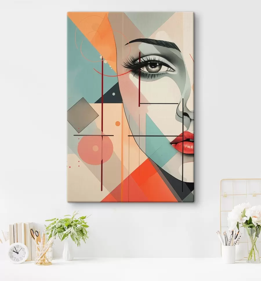 Obraz Ľudia, tvár, geometria s47447
