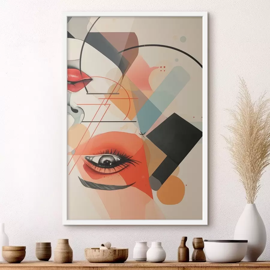 Fototapety Tváre a geometrické tvary f47448