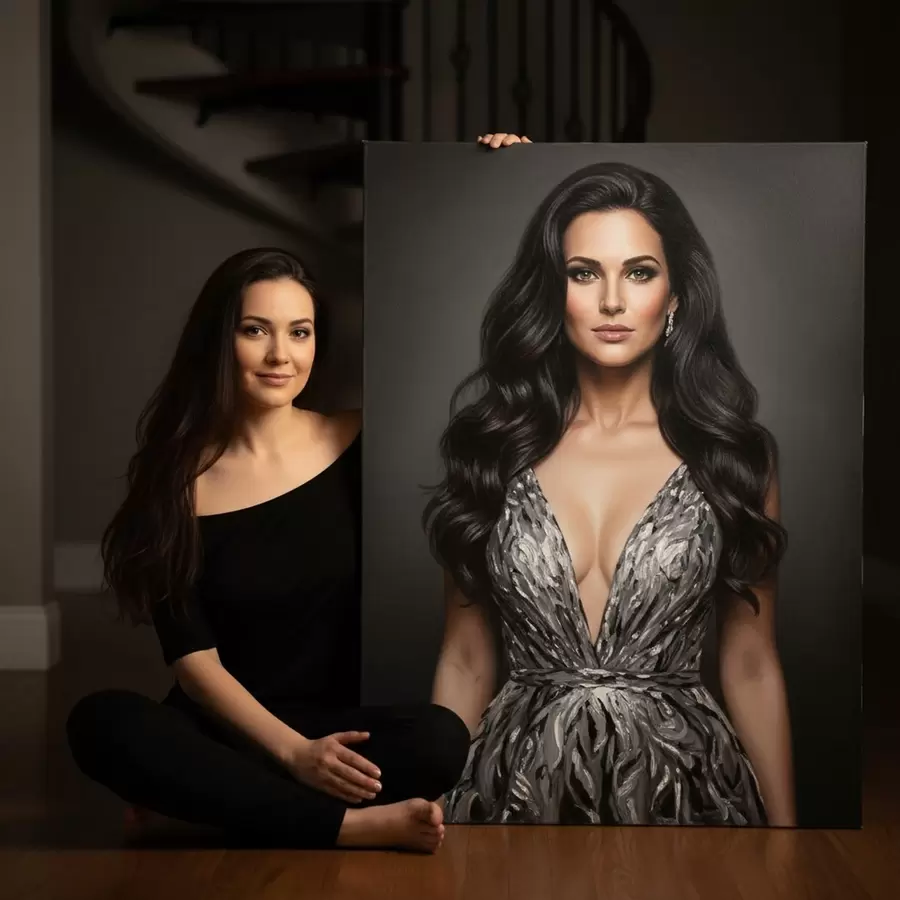 Obraz Veľký portrét z fotografie na stenu s47160