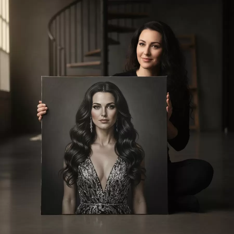 Obraz Darček pre dievča na základe jej fotografie s47192