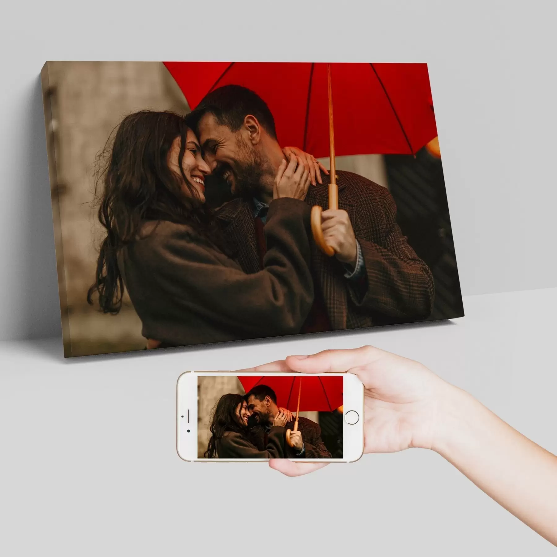 Obraz Romantický darček pre pár na základe fotografie s47208