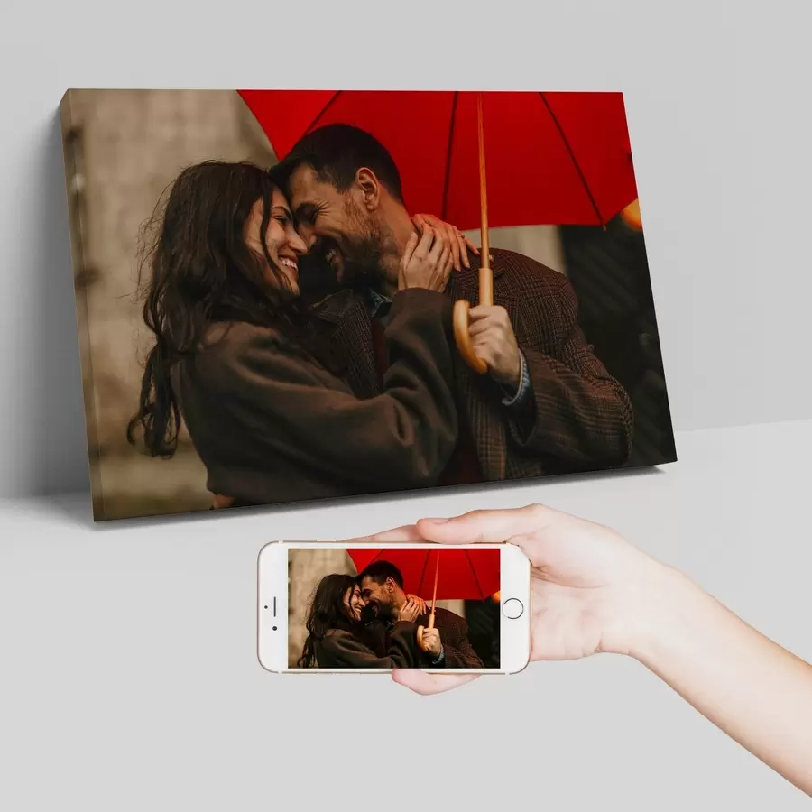 Obraz Romantický darček pre pár na základe fotografie s47208