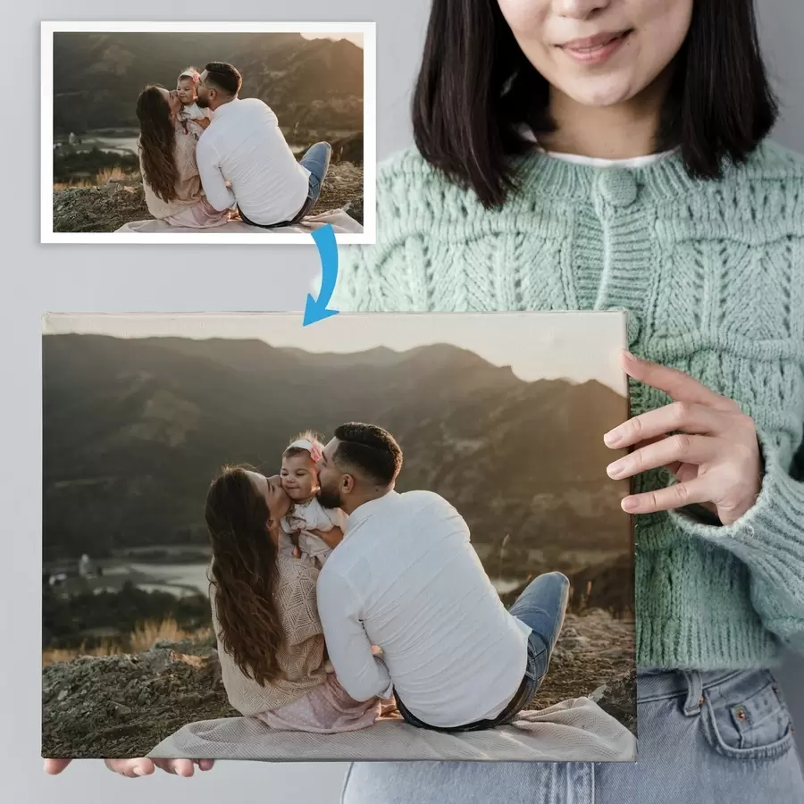 Obraz Romantický darček pre pár na základe fotografie s47210