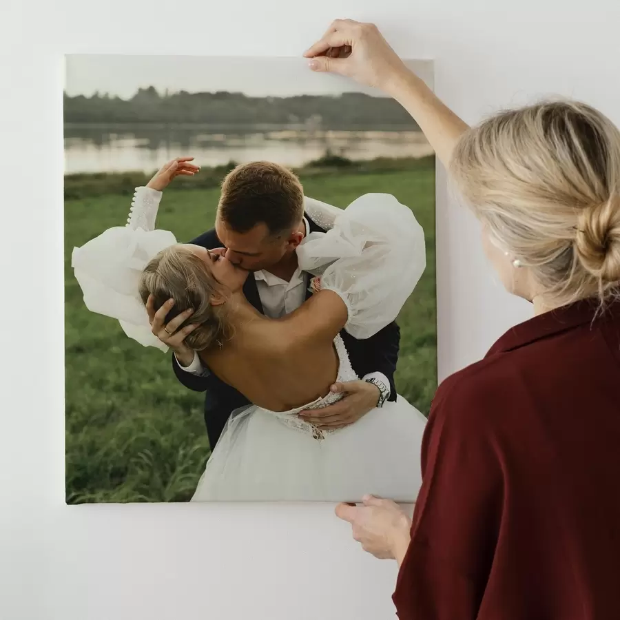 Obraz Svadobná fotografia na plátne s47216