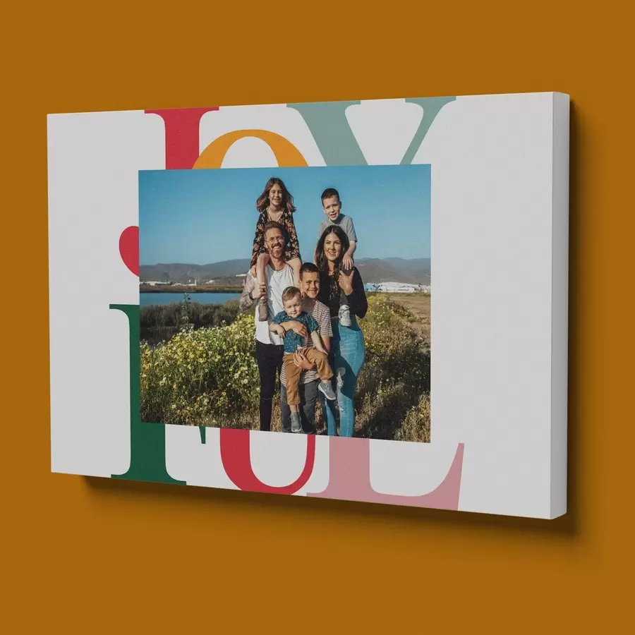 Obraz Fotokoláž s rodinným portrétom na plátne s47233