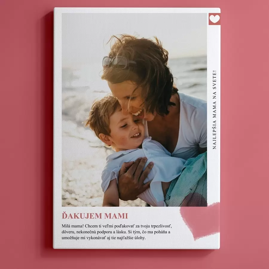 Obraz Fotokoláž na plátne ako darček pre mamu s47545