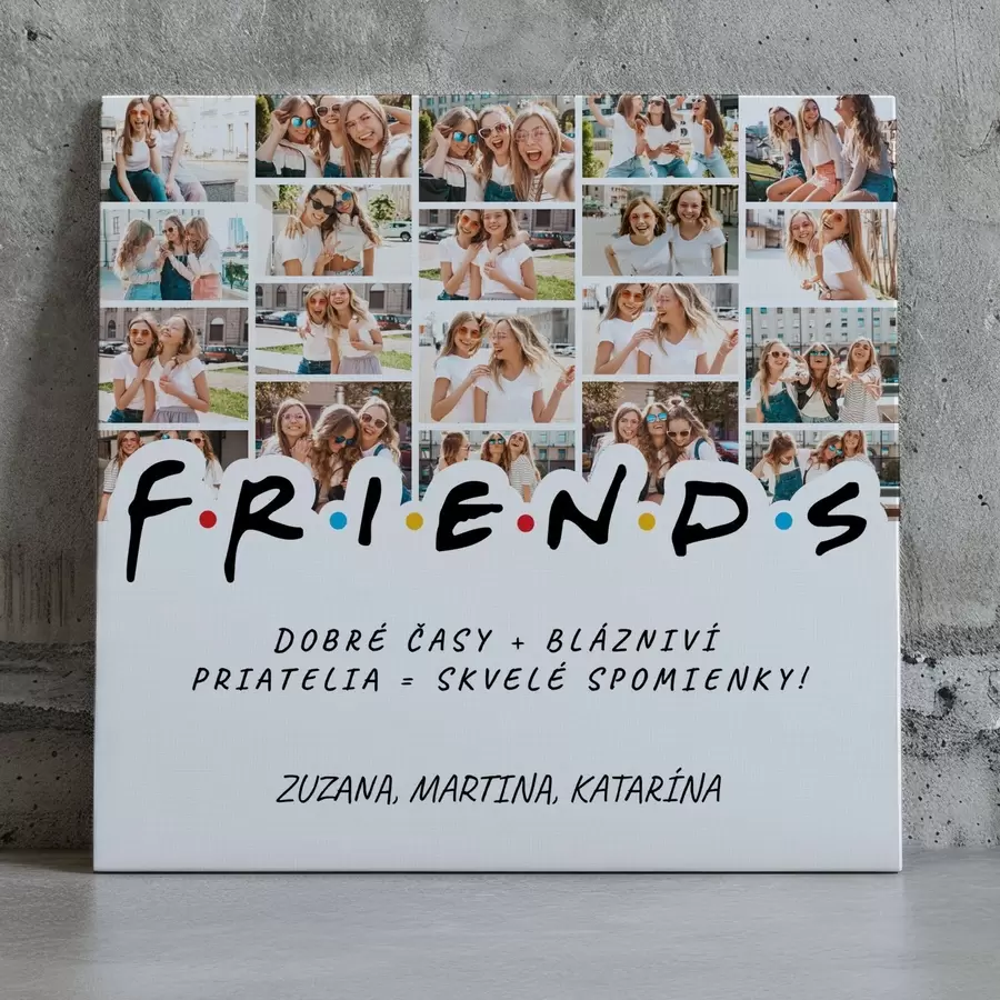 Obraz Darčeková fotokoláž pre priateľov na sviatky s47563