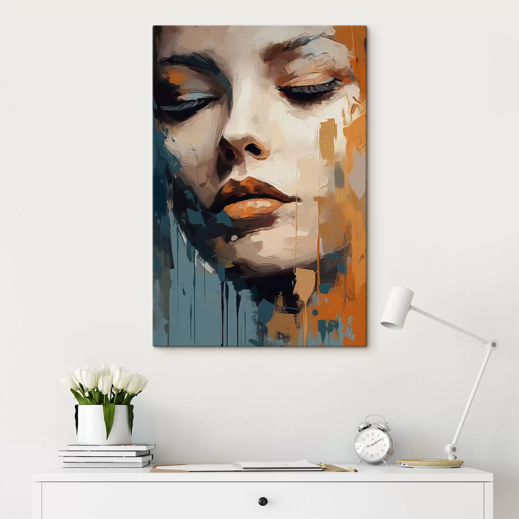 Obraz Abstraktný portrét s47349