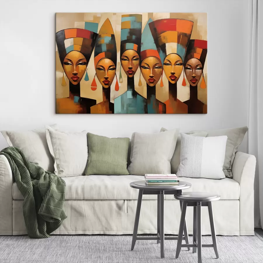 Obraz Portrét žien v africkom štýle s47387