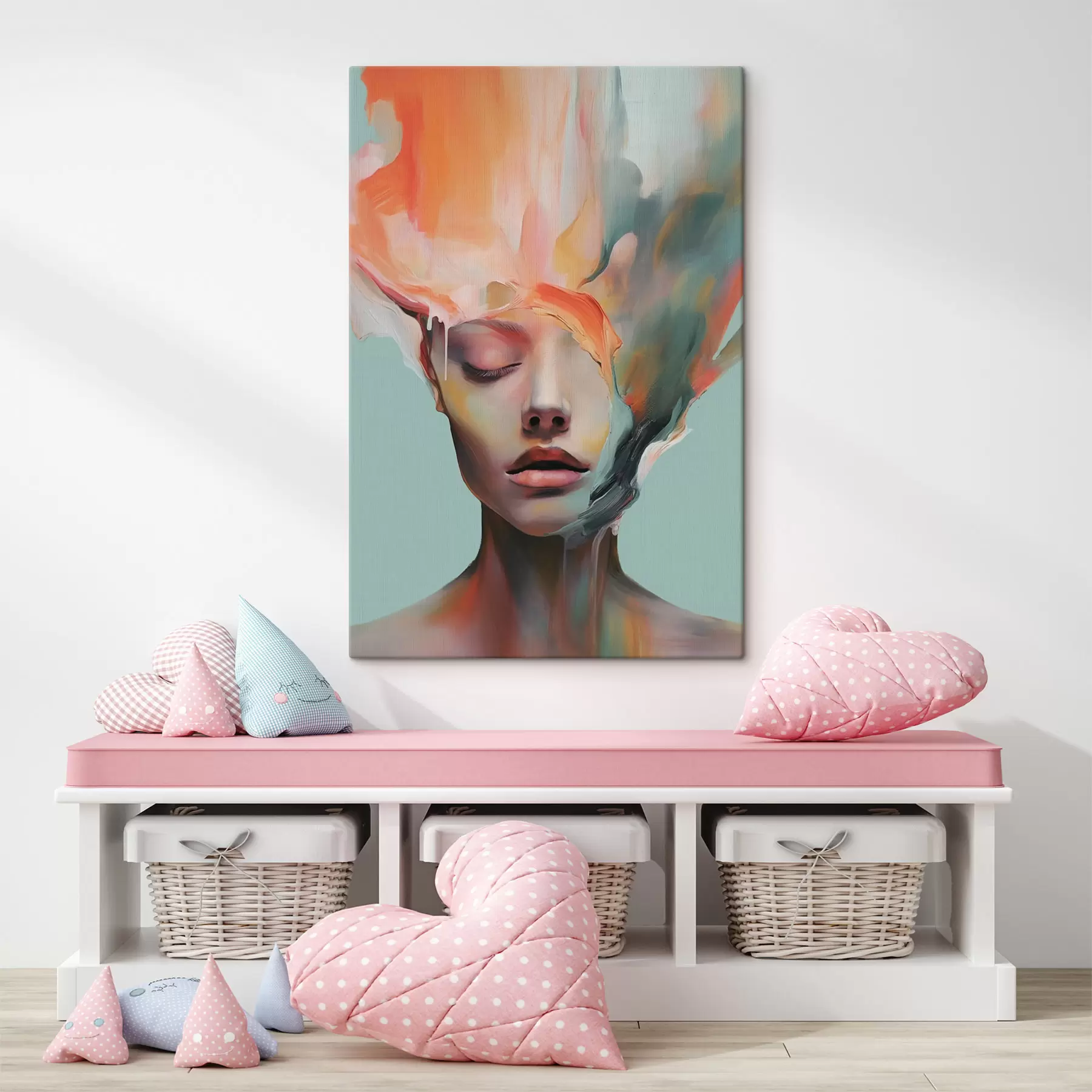 Obraz Abstraktný portrét dievčaťa s47389