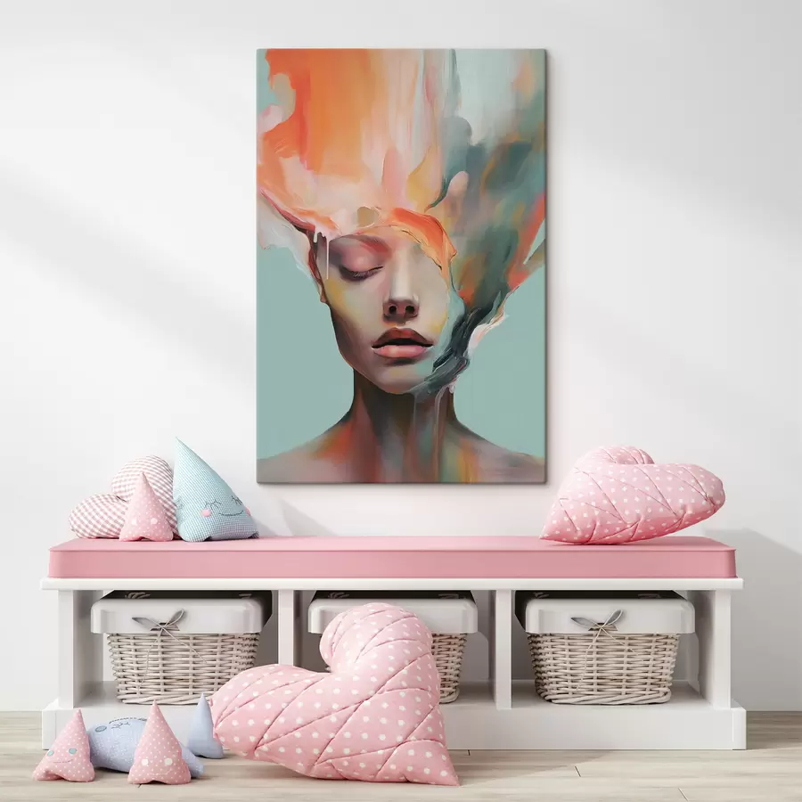 Obraz Abstraktný portrét dievčaťa s47389